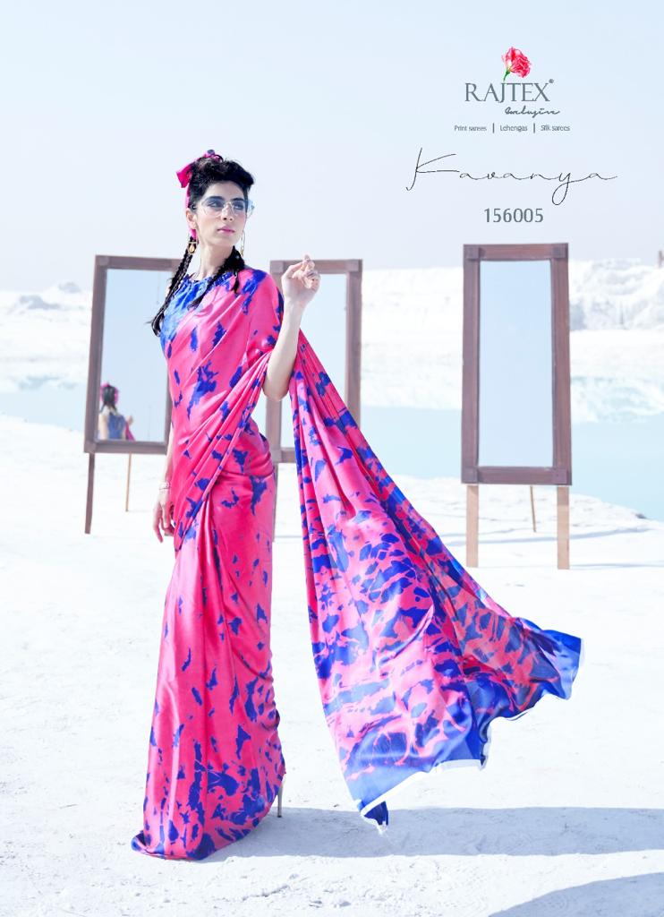 Rajtex Kavanya Silk Party Wear Japanese Satin Crape Saree Collection at Wholesale Price